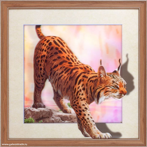 Картина 5D 40х40 264 Рысь/ ZR8210H-222411 / - Галеонтрейд фото 4