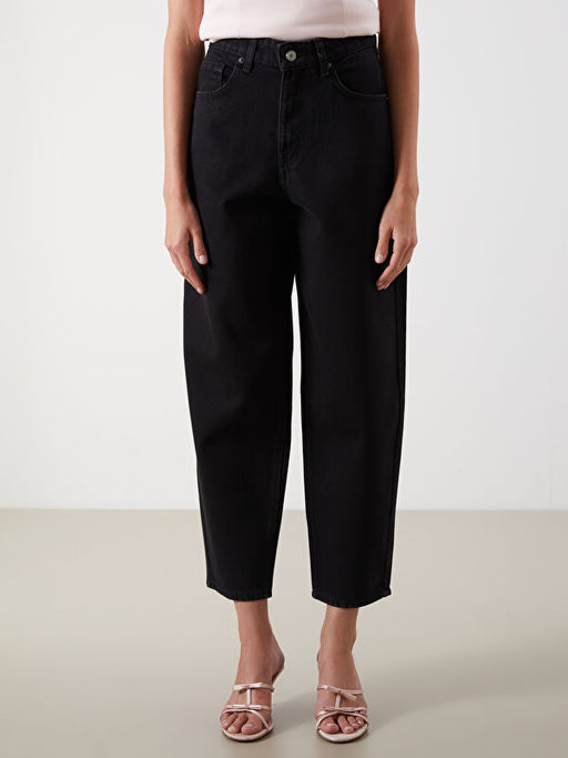 Barrel Fit Kad?n Jean Pantolon