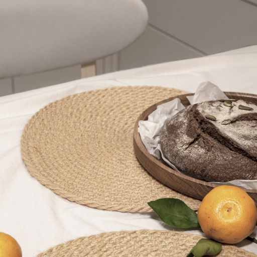 VAL OR12-PM-30S2 Плейсмат, джут, D30 см, набор 2 шт., ORIGINAL, шт