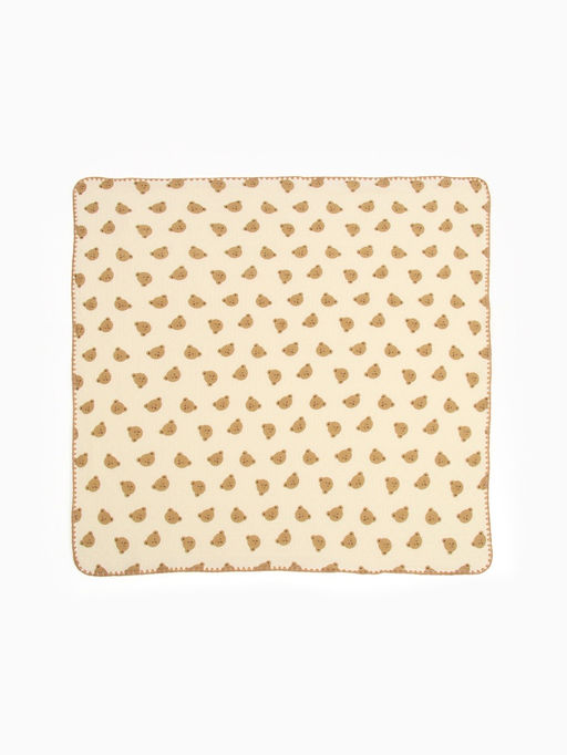 Плед «Этель. Медвежонок», 100×100 см, муслин двухслойный