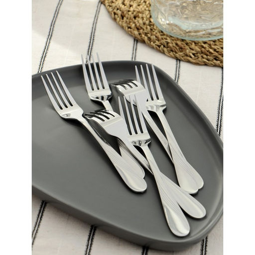 Цена за 6 шт. Вилка столовая Доляна София, длина 18.8 см, толщина 2 мм, нержавеющая сталь  фото 6