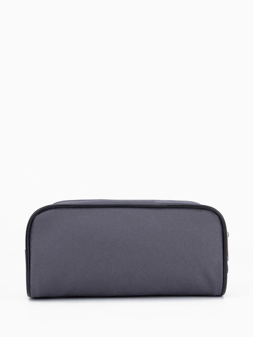Косметичка на молнии дорожная, мужская, с ручкой, средний размер, тёмно-серая