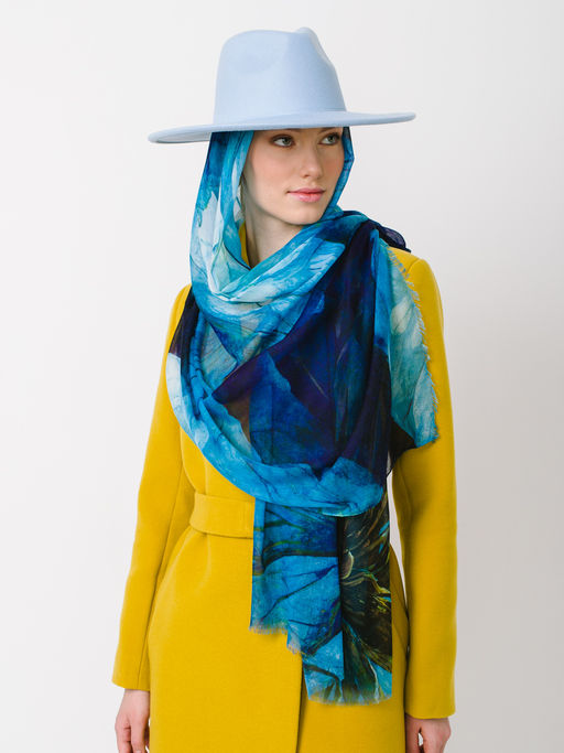 Большой мягкий очень нежный двусторонний палантин в стиле арт-деко - Tantino фото 5