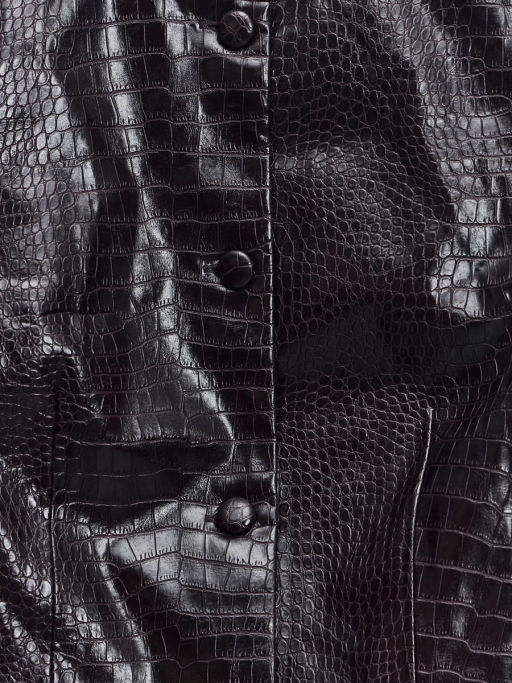 Приталенный жакет из искусственной кожи / Zarina