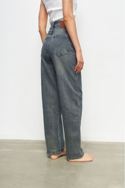 Джинсы BAGGY с потертостями - Erist store фото 5