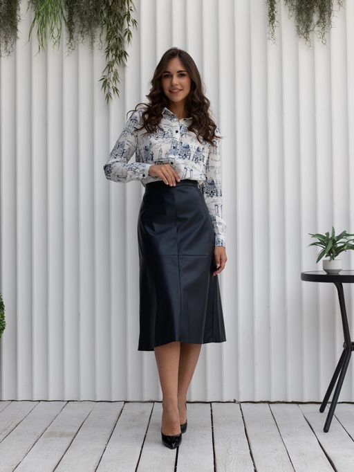 юбка из экокожи 859-0216 - Трика фото 3