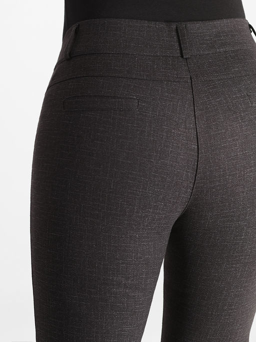 Брюки утепленные женские офисные на резинке - Almond фото 3