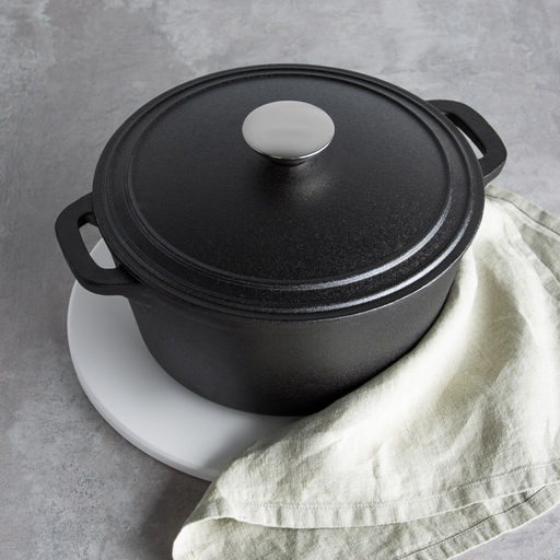 VETTA Кастрюля чугун, 3,8л, d23х10см, чугун крышка, нерж ручка арт. 808-019