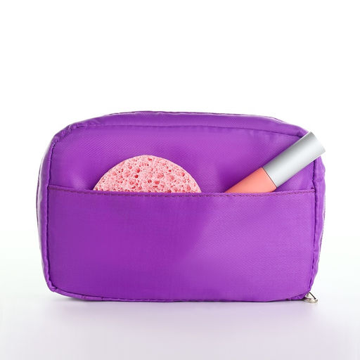 Косметичка - органайзер дорожная женская на молнии, с карманами, сиреневая - Simaland фото 3