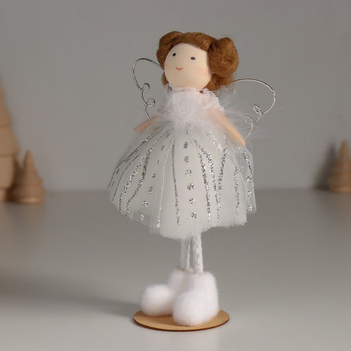 Кукла интерьерная Ангелочек в белом платье и в белых валеночках 5х7,8х15,5 см - Simaland фото 4