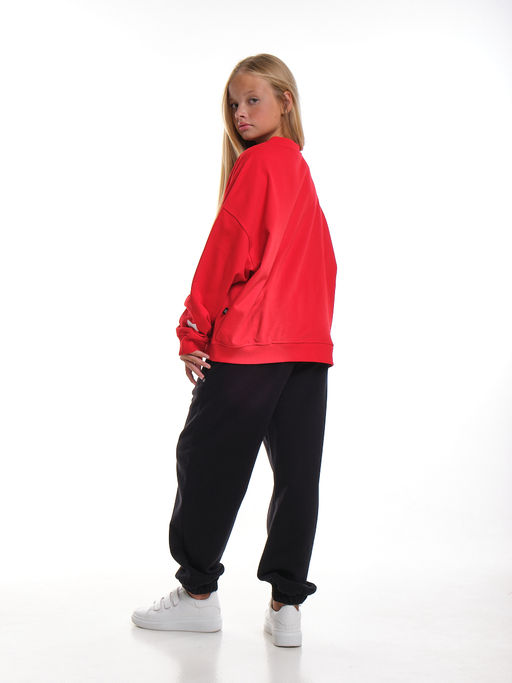 Свитшот для девочки 22-7633 св.серый - Mini maxi фото 29