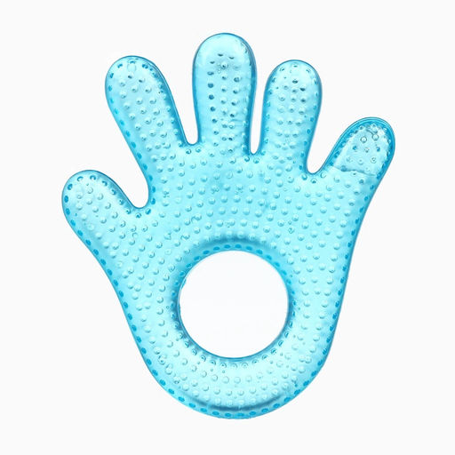 Прорезыватель охлаждающий с водой «Ладошка», голубой, Крошка Я