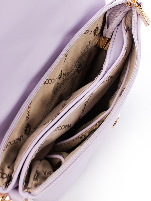 LACCOMA сумка Катрин-Ф826-сиреневый эко кожа хлопок  фото 4