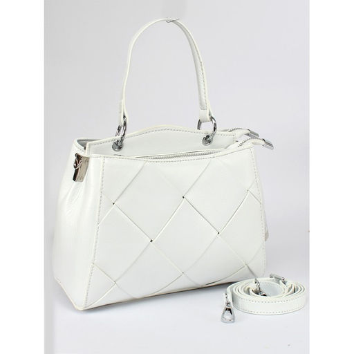 Сумка женская натуральная кожа GU 2033-6612, 2отд, плечевой ремень, белый SALE 259871 - Adelia фото 6