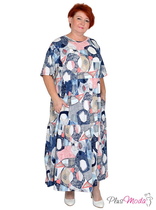 Платье Модель №1459 размеры 44-84 - Plusmoda фото 3