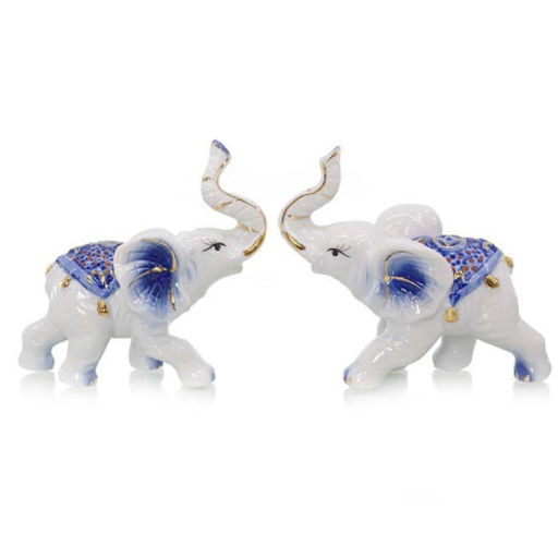 Статуэтки Слоны 2 штуки 11х10 см / W135 /уп 80/ - Галеонтрейд фото 6