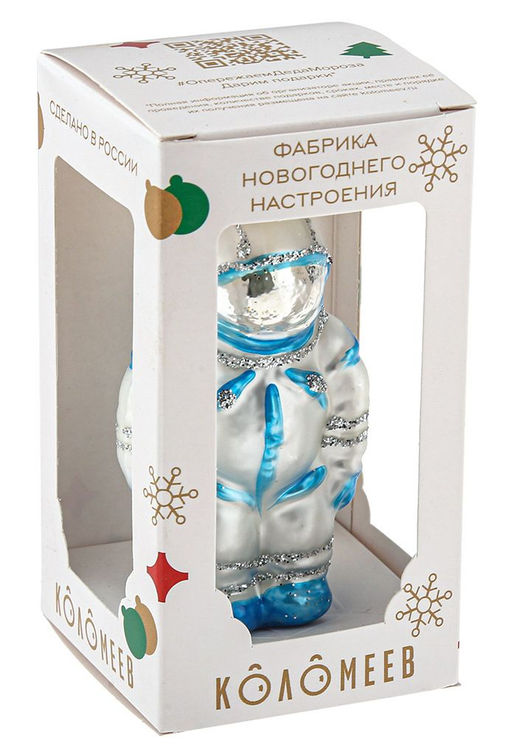 Елочное украшение Космонавт 11см б.уп. ГОЛУБОЙ - Коломеев фото 5