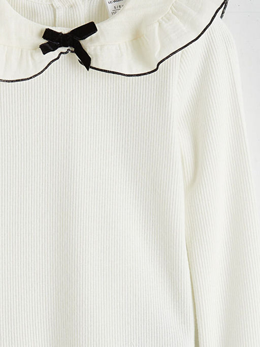 Bebe Yaka Dokulu K?z ?ocuk Ti??rt