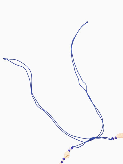 Ожерелье с ракушками «Халия», длина 35 см, синее