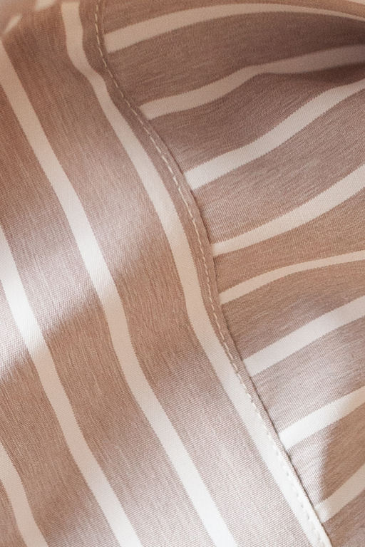 VILATTE / Блузка в полоску с цельнокроеной проймой  фото 3