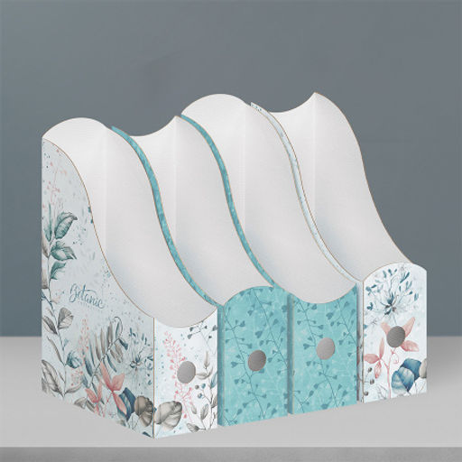 Лотки для бумаг верт., 31*23.5*8.5 см, набор 4 шт., 2 цвета, BOTANIC, шт - Valiant фото 3