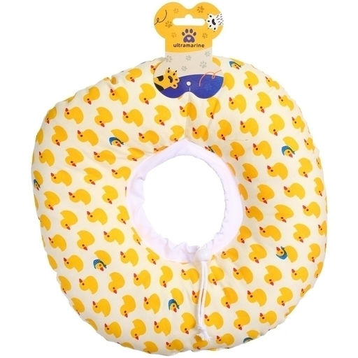 Воротник ветеринарный на кулиске "ЛЮБИМЫЙ БРО", уточки, р L, окружность шеи 20-32см (лейбл)