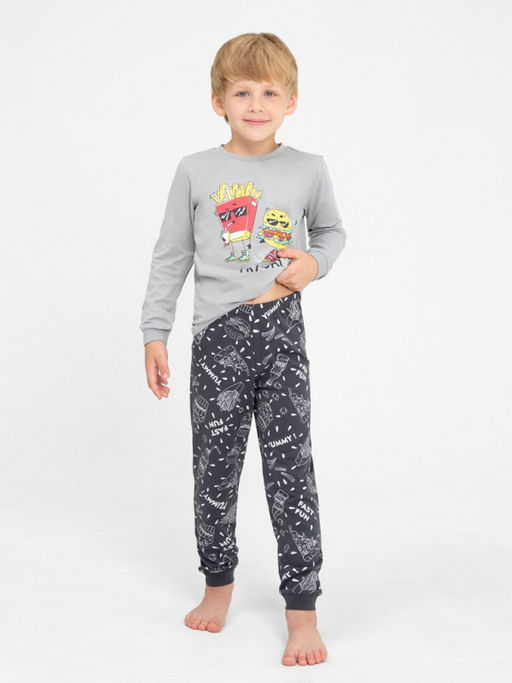 CRB wear/CWKB 50135-23 Комплект для мальчика (джемпер, брюки),серый/Ex.Cherubino  фото 4