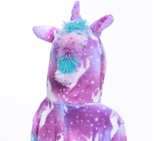 Пижама кигуруми пурпурный Единорог (детская)