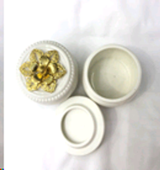 Шкатулка керамика 7,5х7,5х6,5 см / TC8011 /уп 144/ - Галеонтрейд фото 2