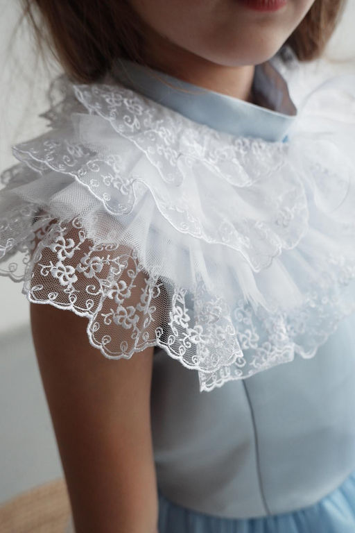 А22-4 Платье для девочки МУЗА голубой