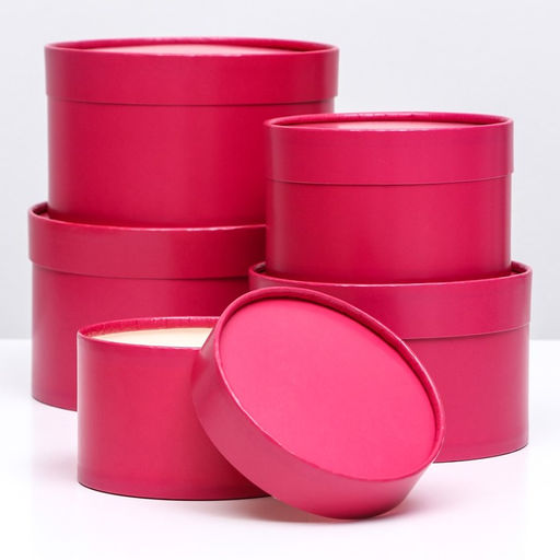 Набор шляпных коробок 5 в 1,Бордовый, 20 х 12,18 х 11,16 х 10,14 х 9,13 х 8,5 см - Simaland фото 6