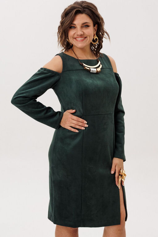 Платье ANELLI 1757 мягенький мох  фото 9