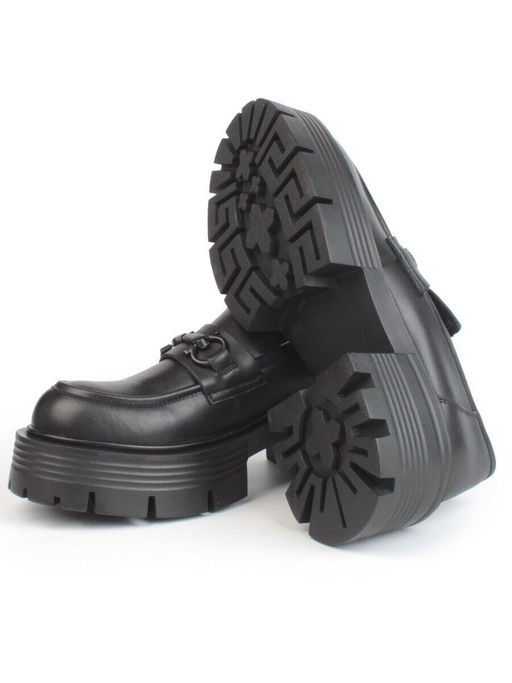 03-C1805-1 BLACK Лоферы женские (натуральная кожа)