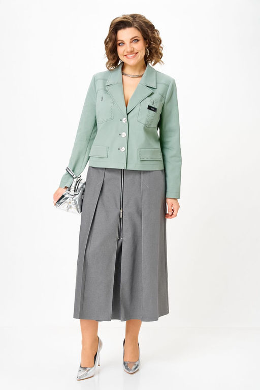 Костюм Aira Style 24139 серо-зеленый