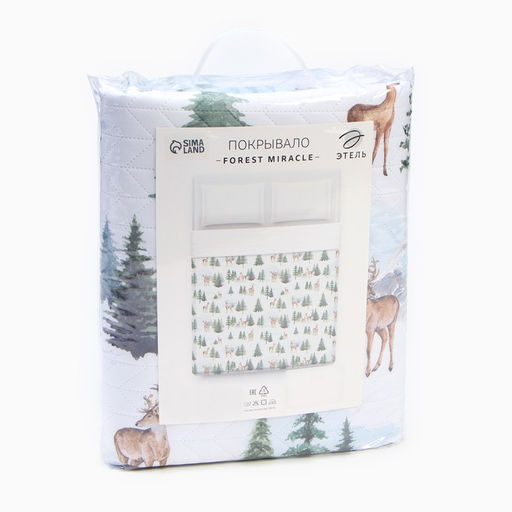 Покрывало Этель евро Forest miracle, 230х210 см, микрофибра  фото 4