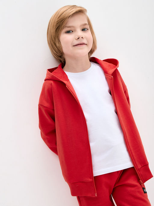 Красная толстовка для девочки - Kogankids фото 21