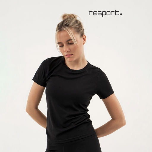 Футболка женская Resport, бифлекс, размер 50 (XL), чёрная