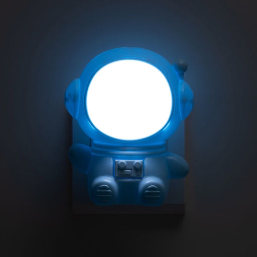 Ночник «Приветливый космонавт» 1 Вт LED 4000-6000К голубой 10×9×11.5 см