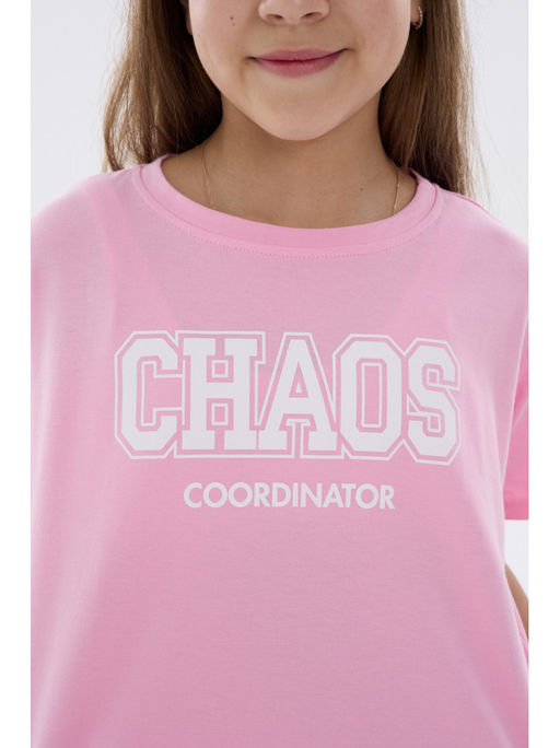 Футболка "Хаос" розовый детская