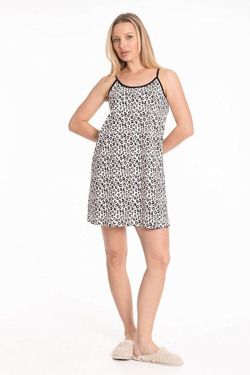 Сорочка М325378мч молоко/черный - Елена фото 3