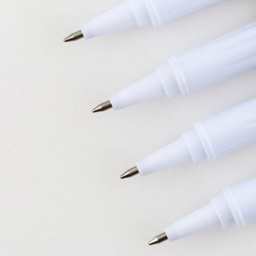 Цена за 10 шт. Ручка шариковая, синяя паста, 0.7 мм, с колпачком, пластик 8 Марта