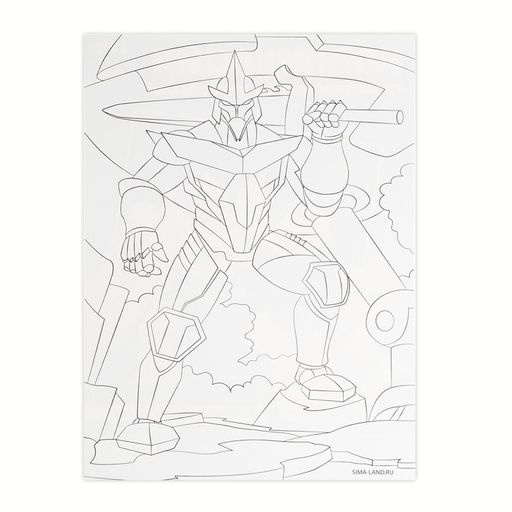 Аппликации геометрическими наклейками Суперробот 21х29.7см - Школа талантов фото 4