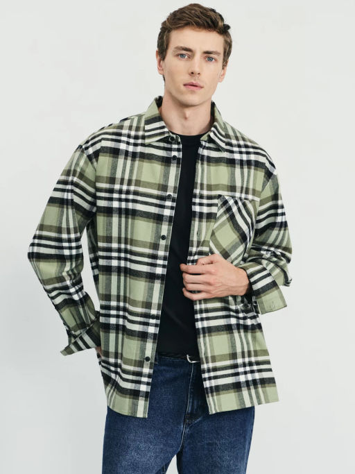 Фланелевая рубашка relax fit / Zarina