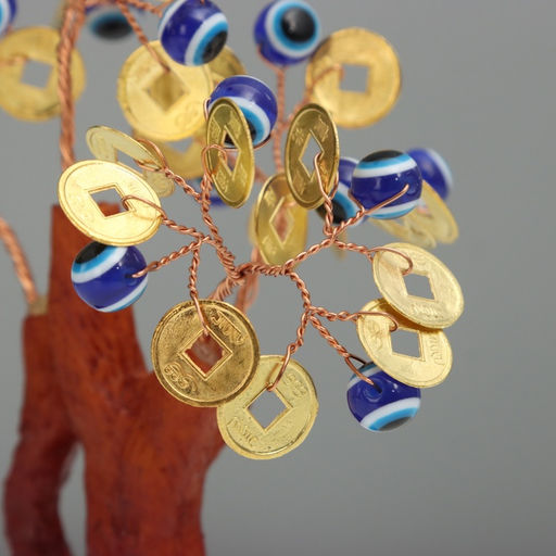 Бонсай декоративный «Денежное дерево», 16 глазок, 32 монеты, 16×6.7×5.2 см