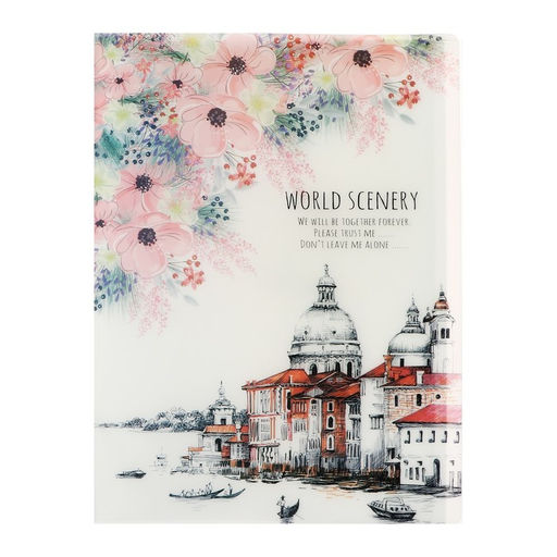 Папка формат А4, с 40 прозрачными файлами Город, МИКС - Calligrata фото 3