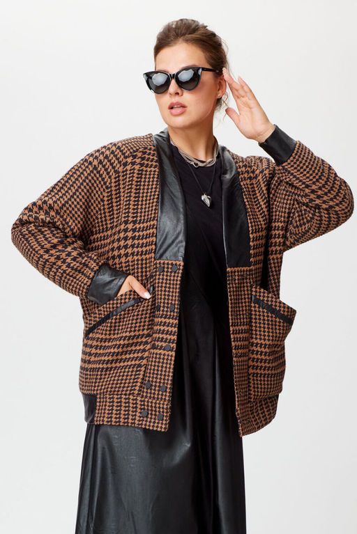 Кардиган SOVA 11187 коричневый