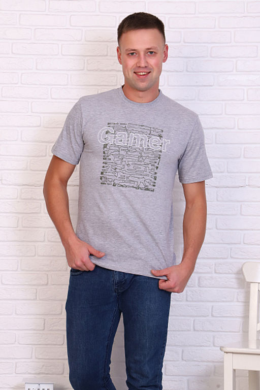 Футболка мужская, принт Gamer - Плиона фото 2