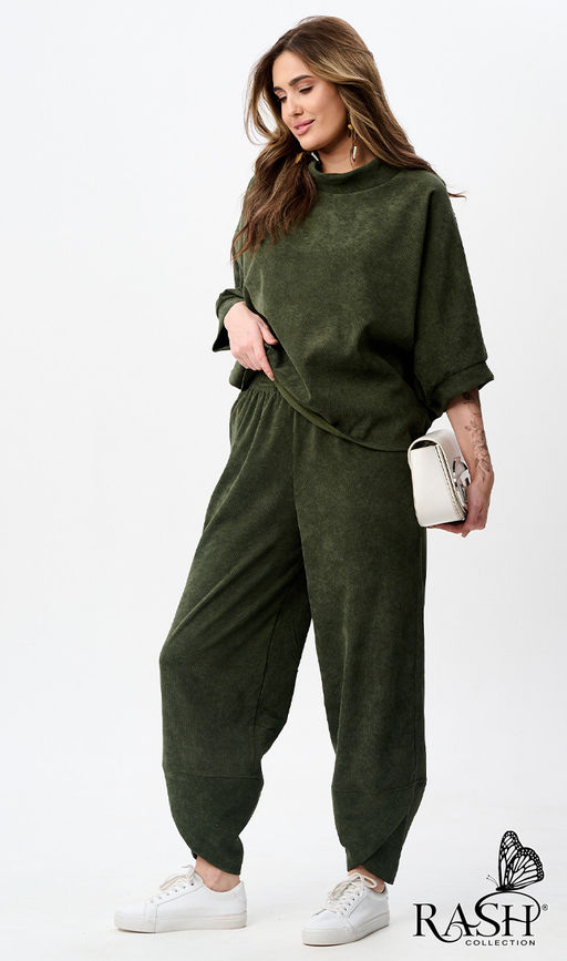 Костюм "Boho" микровельвет еловый Цвет:как на фото