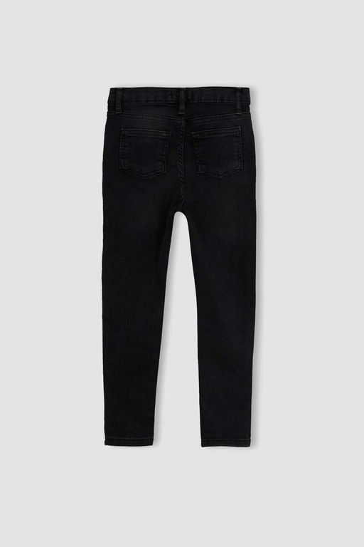 Джинсовые брюки скинни для девочек с эластичной окантовкой - Defacto фото 10