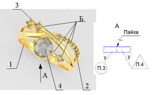 КОЛЬЦО 23817143Д - Красная пресня фото 2